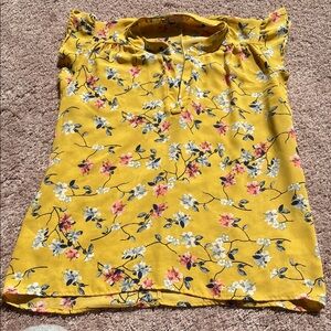 Floral Yellow blouse. A’GACI